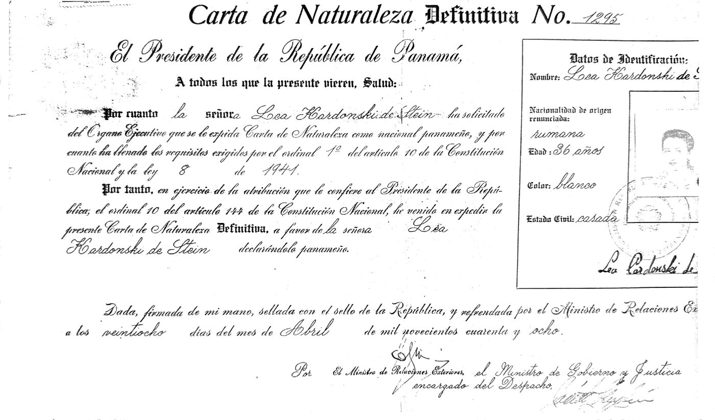 Carta de Naturaleza — detalle